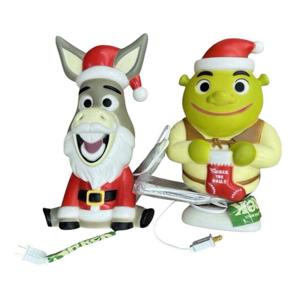 Shrek & Donkey 12” Christmas Blow Mood Lamp Set Genmy Dreamworks 2026 Viral